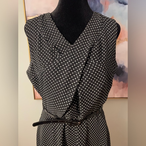 Chadwicks Dress, Size 12, Color: Black/White Polka dot - Picture 2 of 6